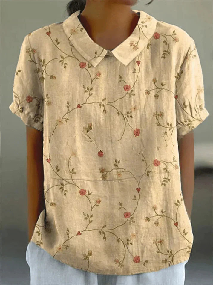 Mila Women's Floral Blouse | Soft, Breathable Fabric, Long Sleeve Summer Top 9