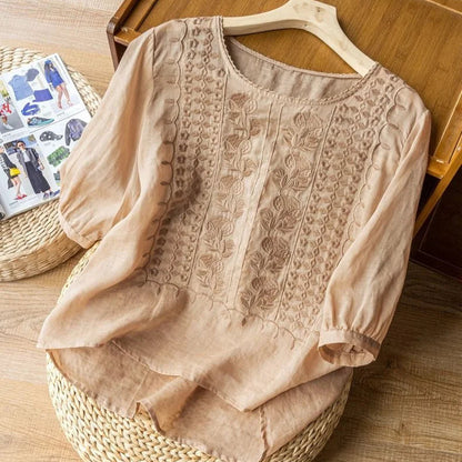Milly Women's Blouse | Lightweight Embroidered Fabric, Elegant Style 2