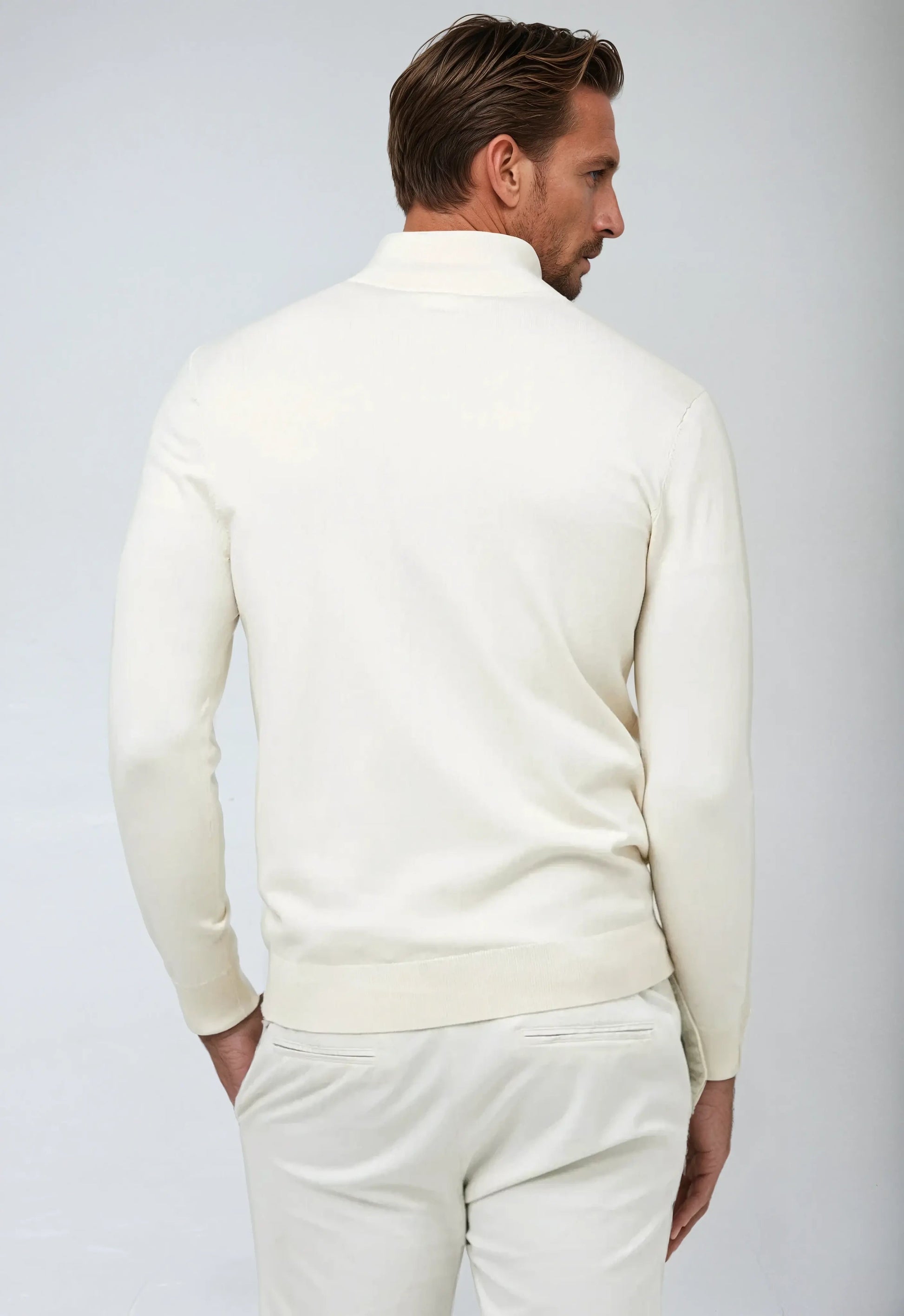 Milo Men's Half Zip Sweatshirt | Tailored Fit, Casual Elegance 1