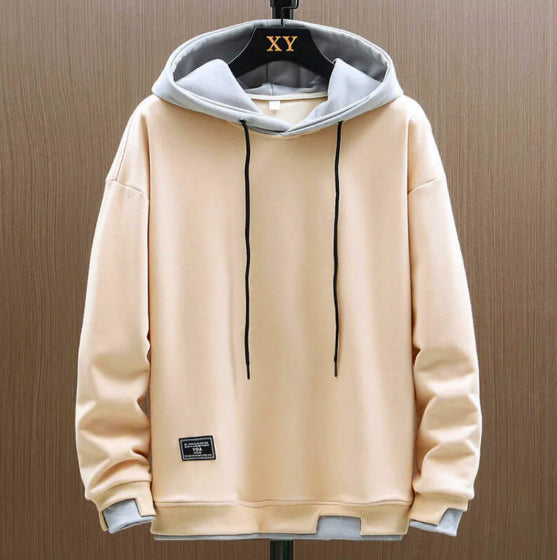 Milo Men's Hoodie | Oversized Two-Tone Design, Casual Comfort 4