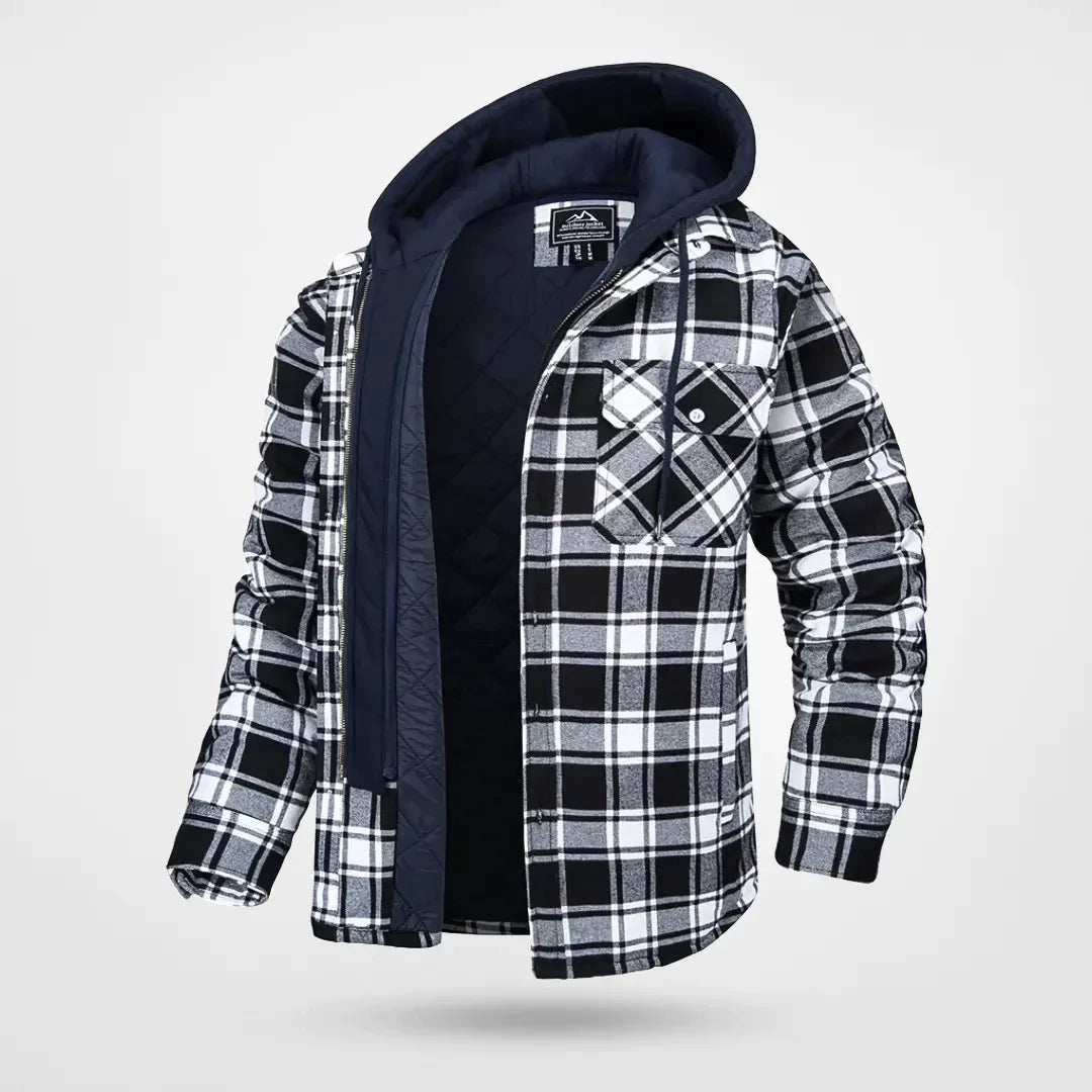 Milo Men's Jacket | Bomber Style, Winter-Ready with Protective Hood 1
