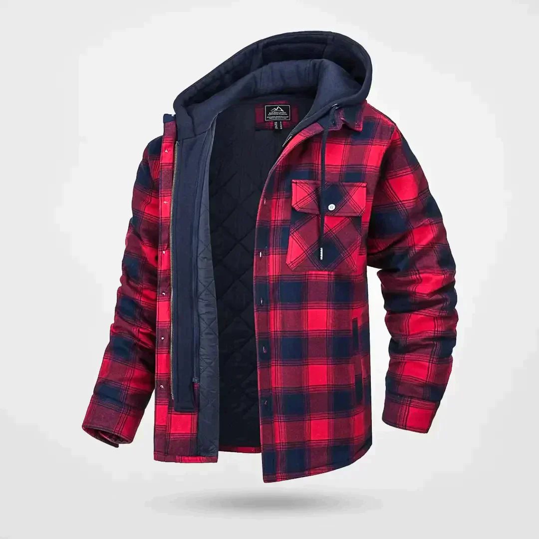 Milo Men's Jacket | Bomber Style, Winter-Ready with Protective Hood 3