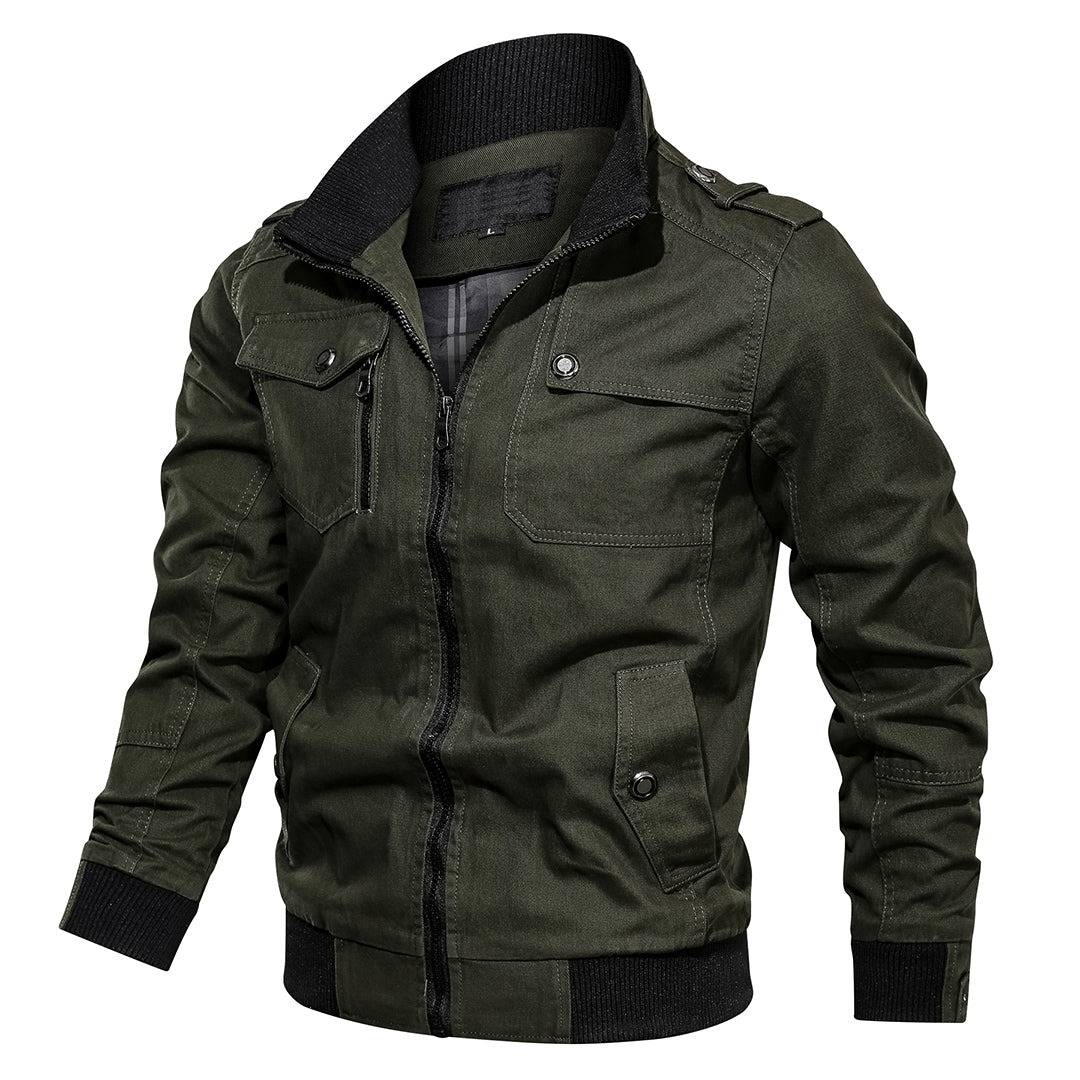 Milo Men's Jacket | Utility Design, Ribbed Cuffs, Versatile Style 0