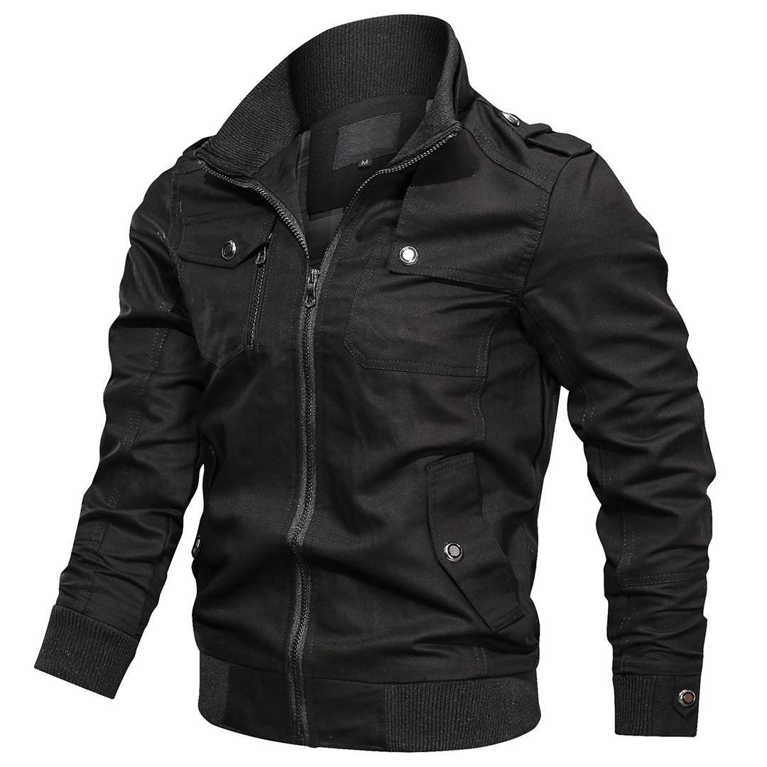 Milo Men's Jacket | Utility Design, Ribbed Cuffs, Versatile Style 2