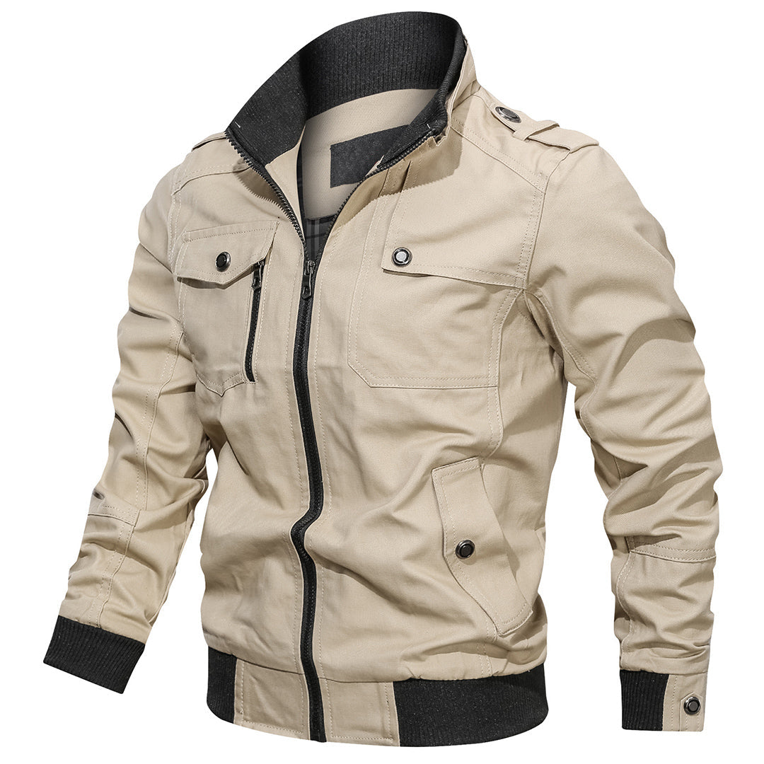 Milo Men's Jacket | Utility Design, Ribbed Cuffs, Versatile Style 4