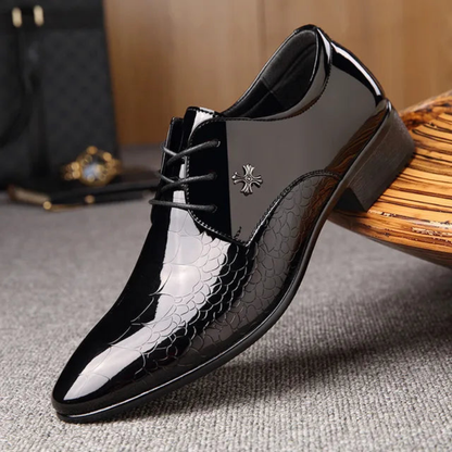 Milo Men's Lace-Up Shoes | Elegant Black Design 1