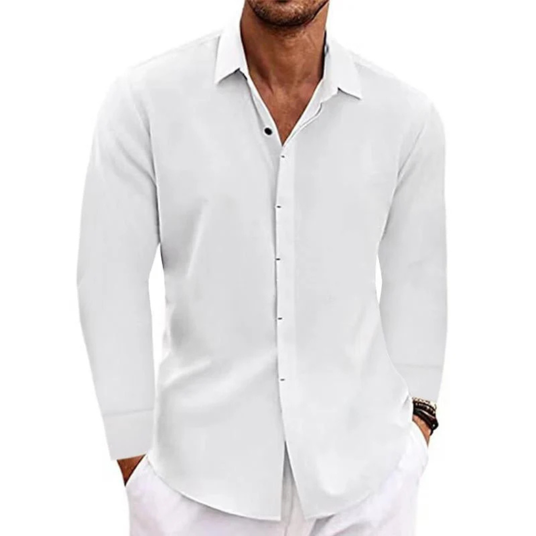 Milo Men's Long Sleeve Shirt | Relaxed Fit, Timeless Style 2