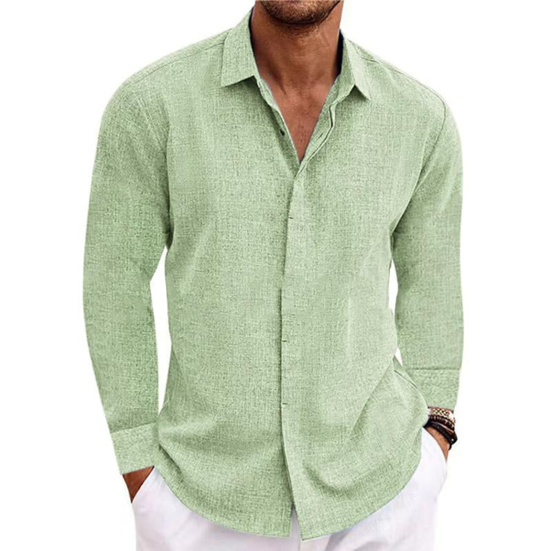 Milo Men's Long Sleeve Shirt | Relaxed Fit, Timeless Style 3