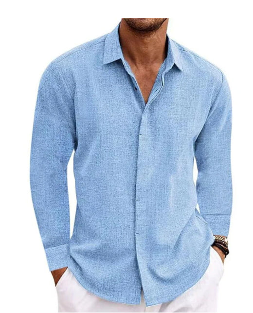 Milo Men's Long Sleeve Shirt | Relaxed Fit, Timeless Style 4