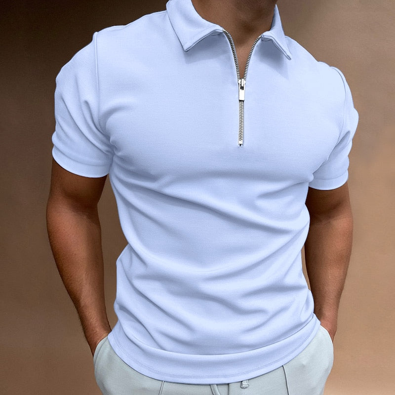 Milo Men's Polo Shirt | Modern Half-Zip Design, Casual Style 0