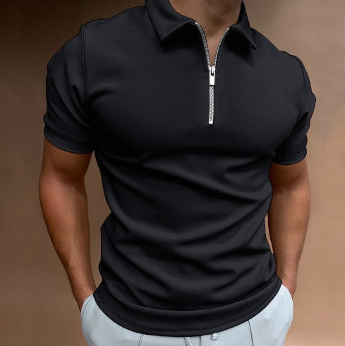 Milo Men's Polo Shirt | Modern Half-Zip Design, Casual Style 1