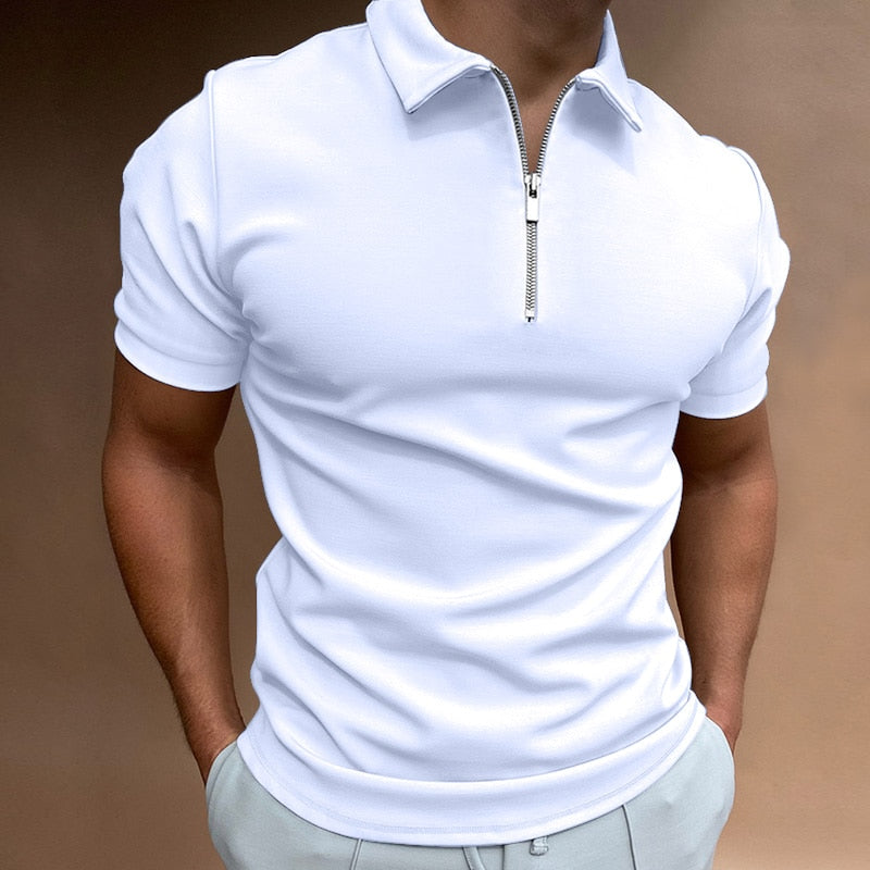 Milo Men's Polo Shirt | Modern Half-Zip Design, Casual Style 6