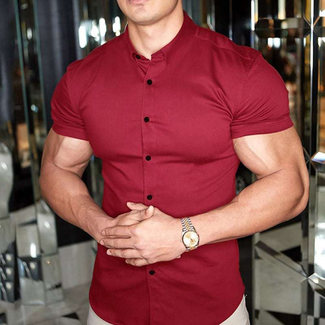 Milo Men's Short Sleeve Shirt | Modern Slim Fit, Casual Style 2