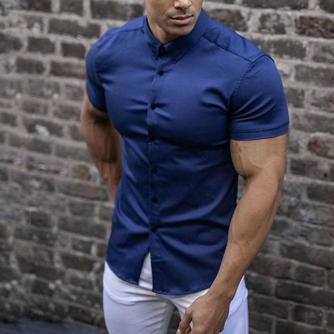 Milo Men's Short Sleeve Shirt | Modern Slim Fit, Casual Style 3