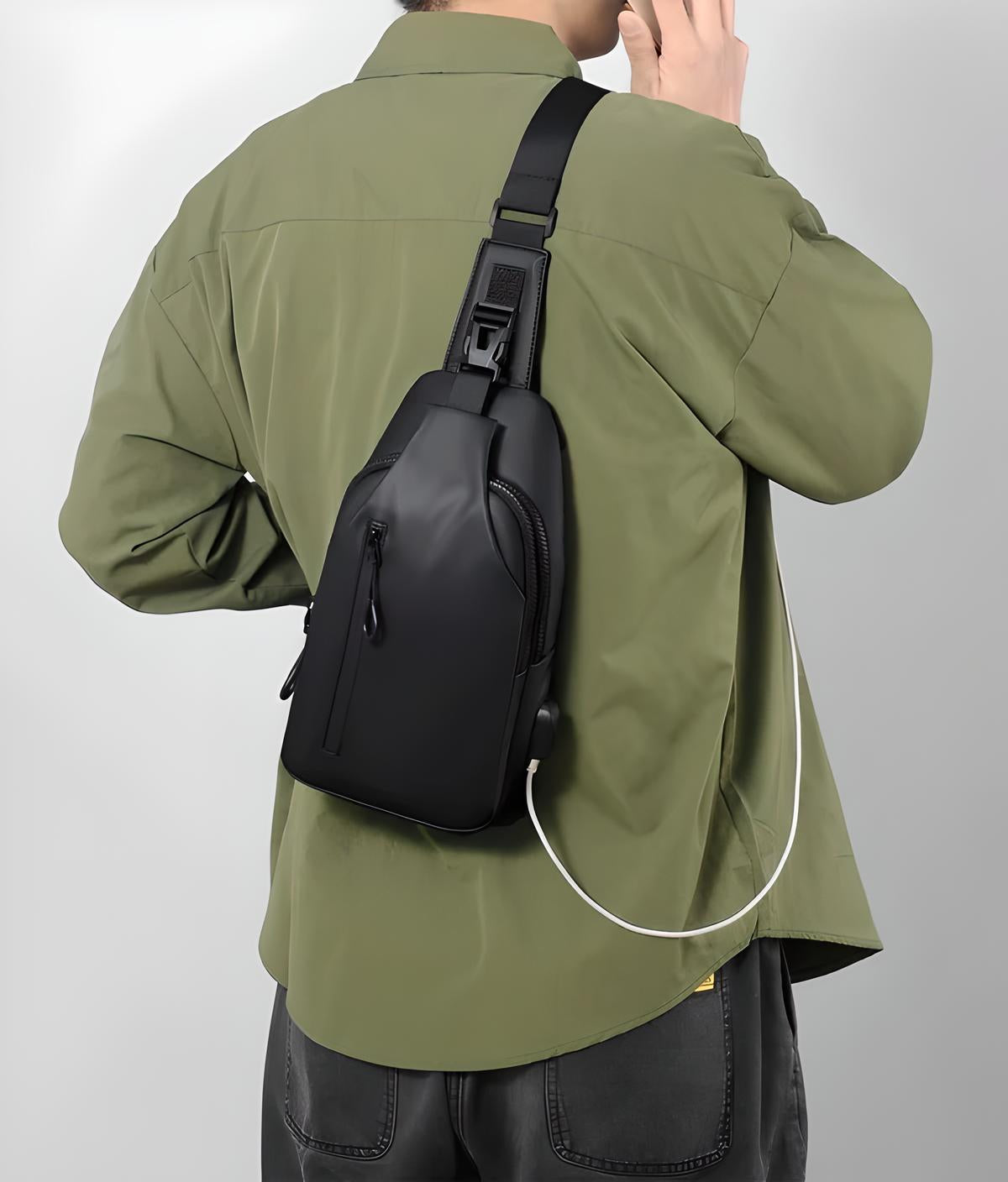 Milo Men's Shoulder Bag | Theft-Resistant Design, Stylish & Spacious 1