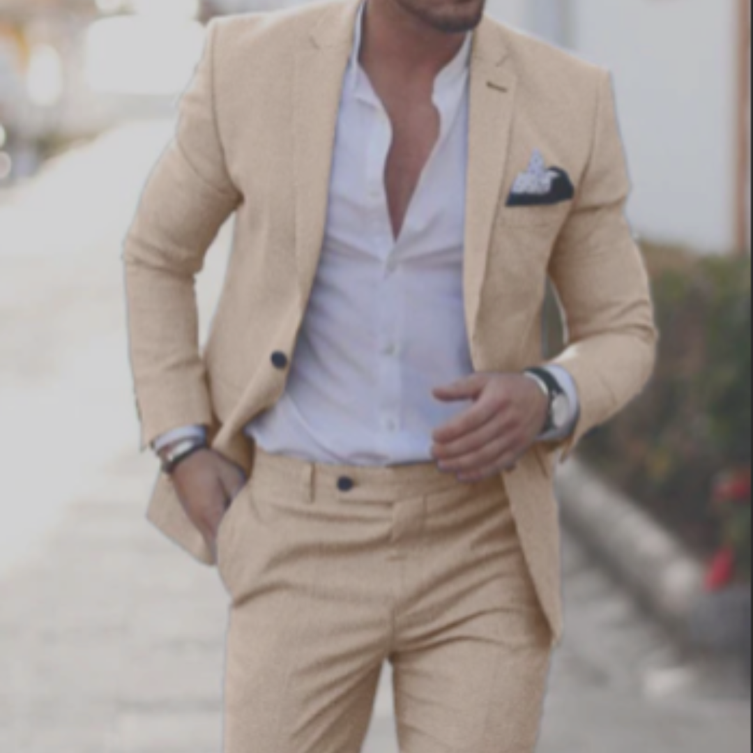 Milo Men's Suit | Blazer and Trousers, Elegant Summer Wedding Outfit 0