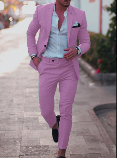 Milo Men's Suit | Blazer and Trousers, Elegant Summer Wedding Outfit 4