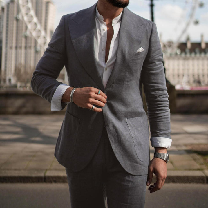 Milo Men's Suit | Modern Fit Wedding Suit for Men, Perfect for Summer Events 3