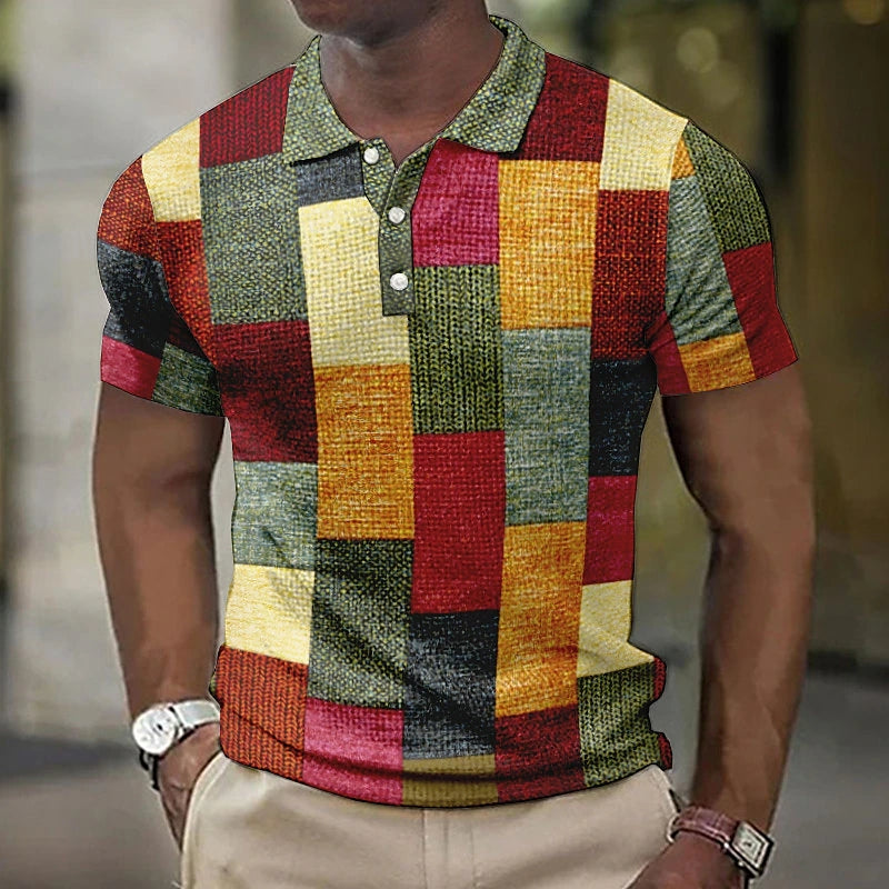 Milo Men's Summer Polo | Multicolored, Short Sleeve 1