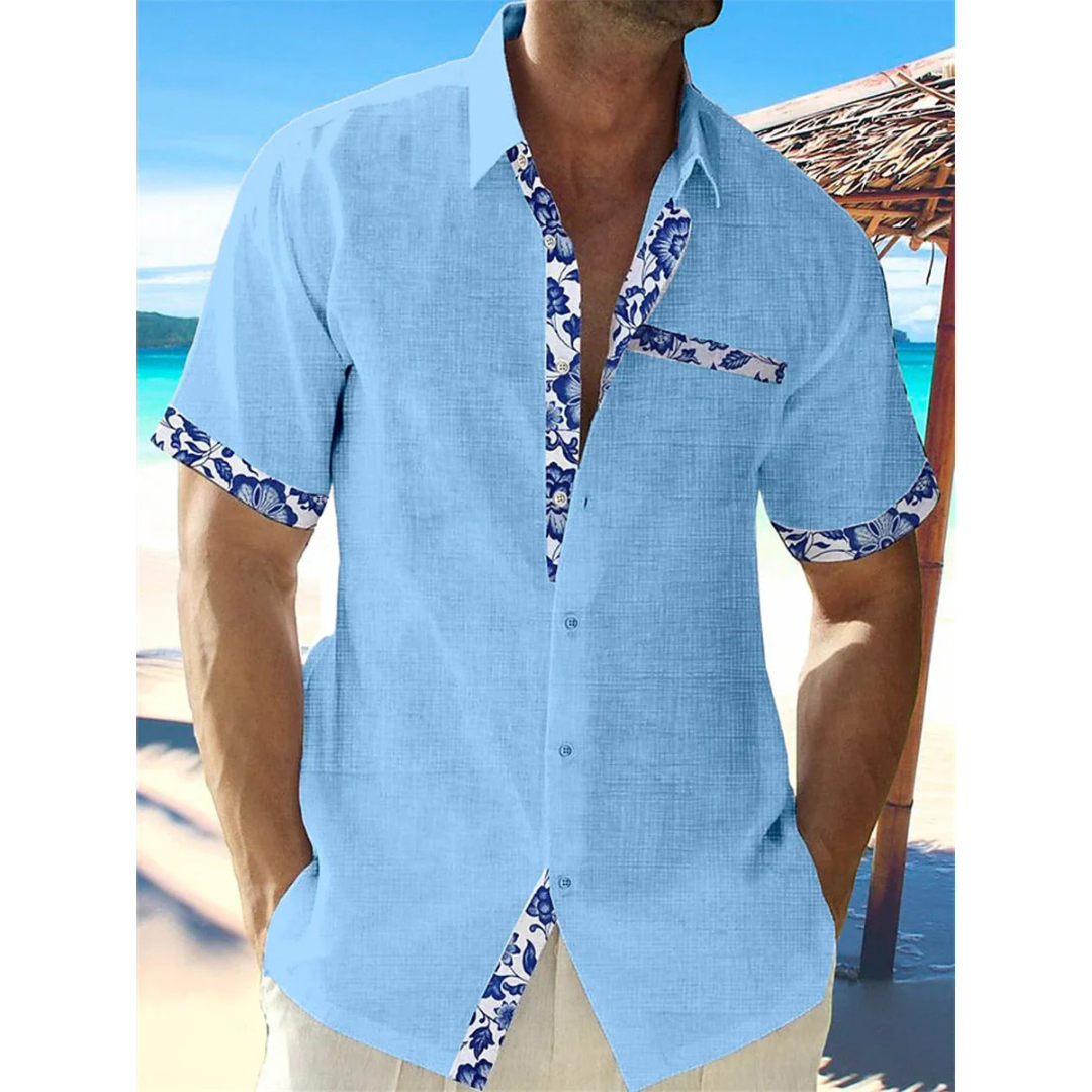 Milo Men's Summer Shirt | Relaxed Fit, Button-Down Style 1