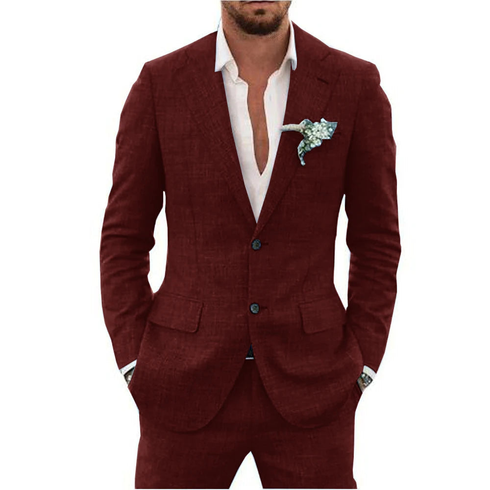 Milo Men's Summer Suit | Lightweight, Elegant Design 3