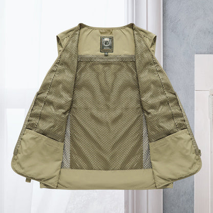 Milo Men's Summer Vest | Breathable Nylon with Multiple Pockets 4
