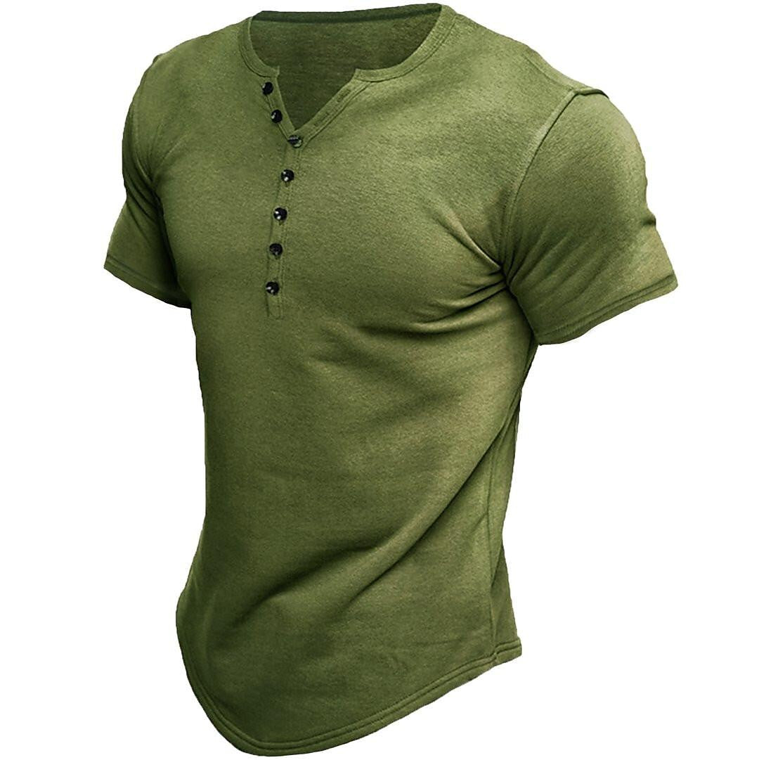 Milo Men's T-Shirt | Slim Fit, Half Button Placket 1