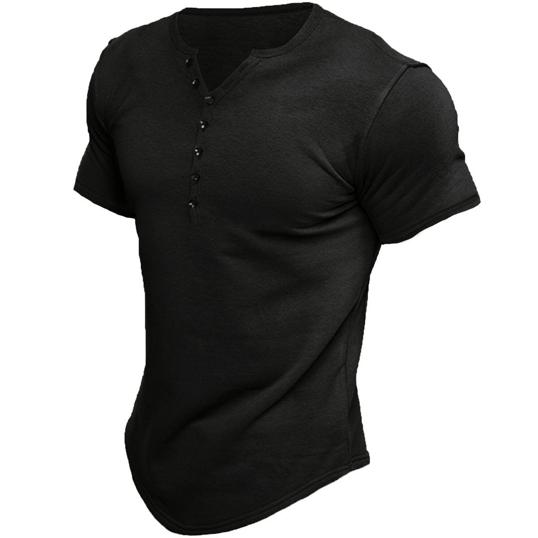 Milo Men's T-Shirt | Slim Fit, Half Button Placket 2