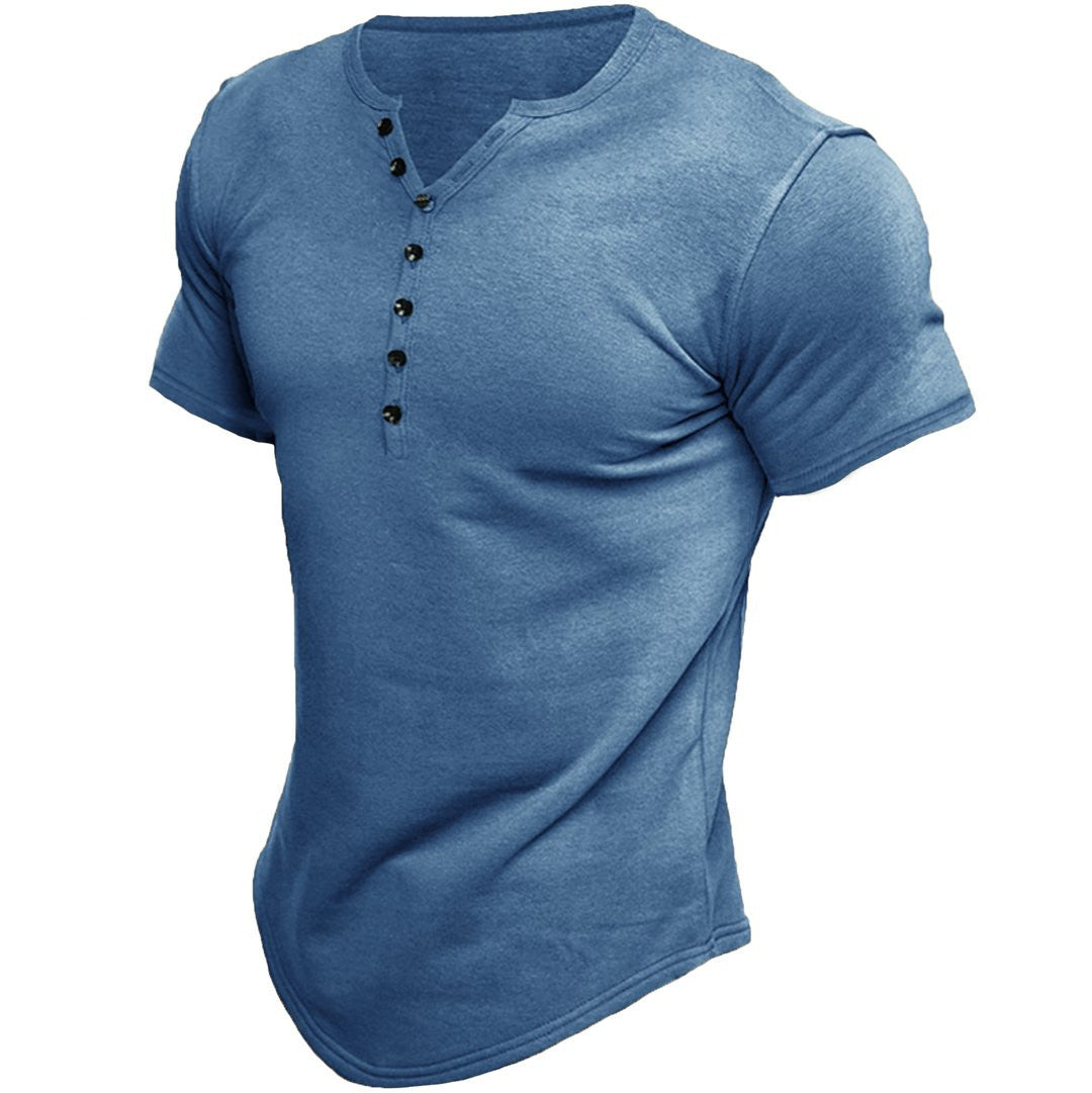 Milo Men's T-Shirt | Slim Fit, Half Button Placket 4