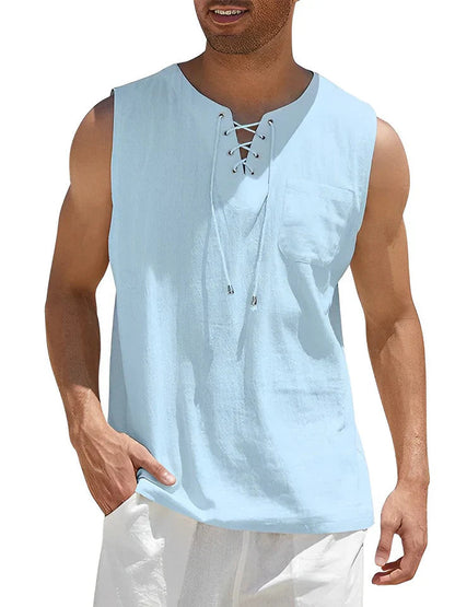 Milo Men's Tank Top | Lightweight Sleeveless Gym Essential 0