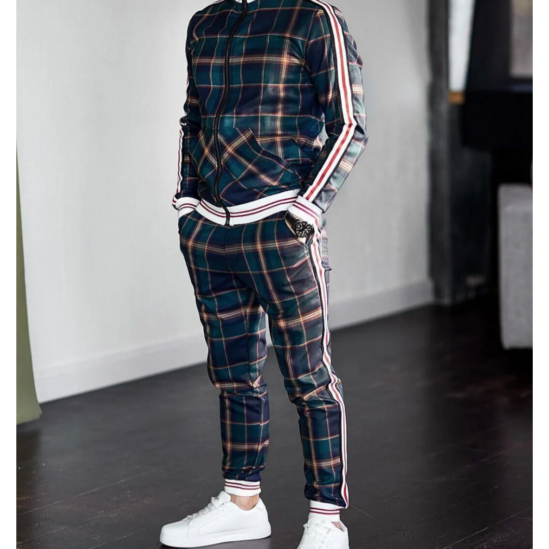 Milo Men's Tracksuit Set | Classic Checked Design 0