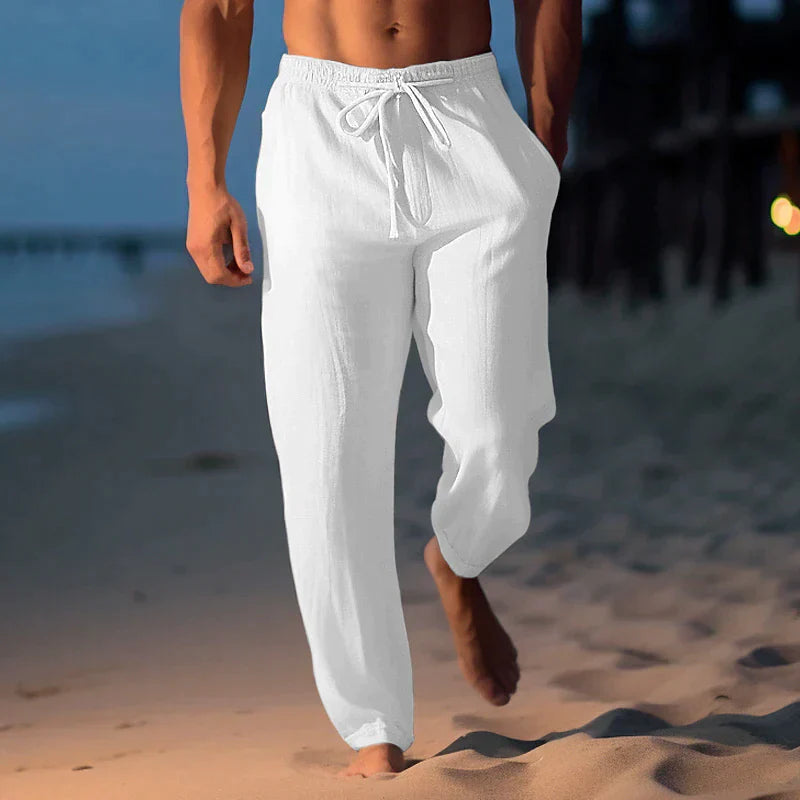 Milo Men's Trousers | Lightweight Drawstring, Casual Summer Style 1