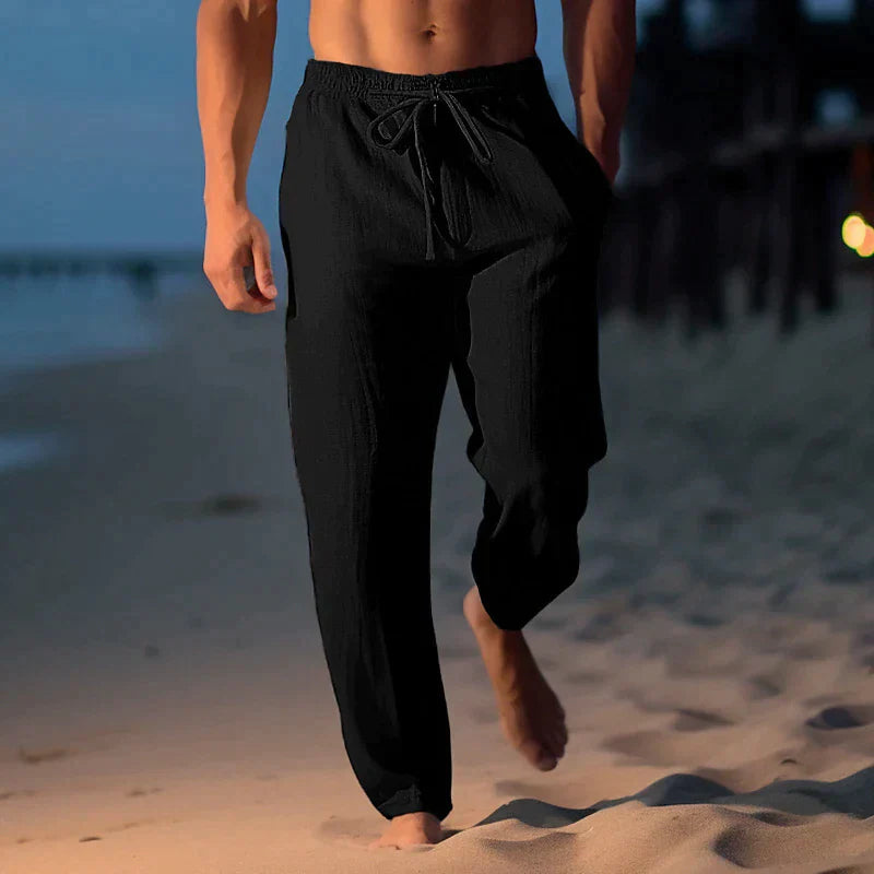 Milo Men's Trousers | Lightweight Drawstring, Casual Summer Style 2