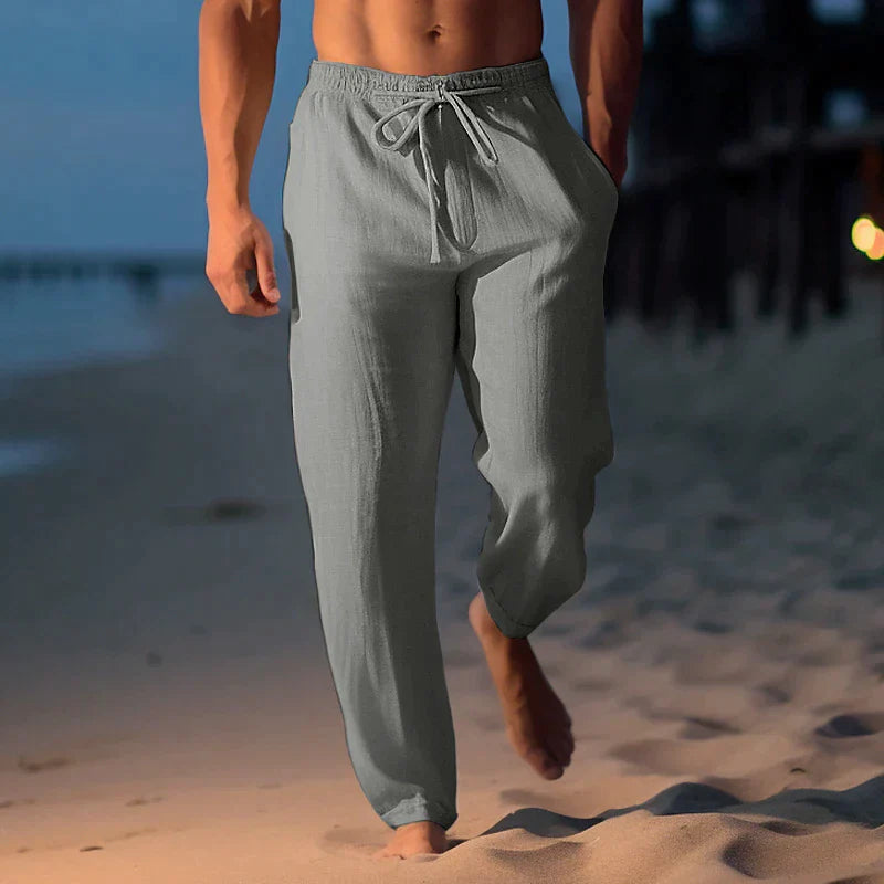 Milo Men's Trousers | Lightweight Drawstring, Casual Summer Style 3