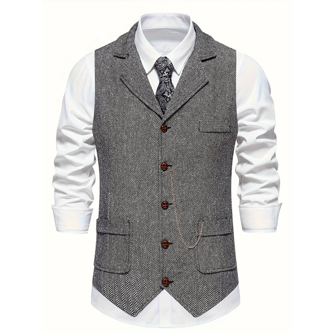Milo Men's Vest | Timeless V-Neck, Versatile Style 0