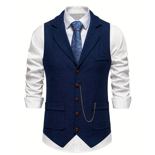Milo Men's Vest | Timeless V-Neck, Versatile Style 1