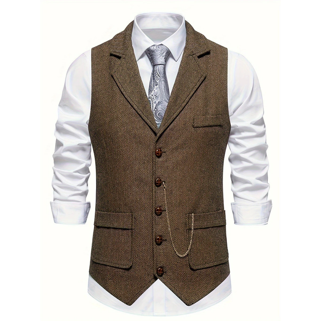 Milo Men's Vest | Timeless V-Neck, Versatile Style 2