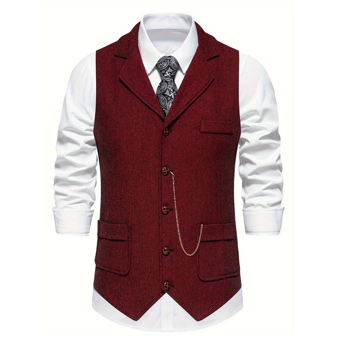 Milo Men's Vest | Timeless V-Neck, Versatile Style 4