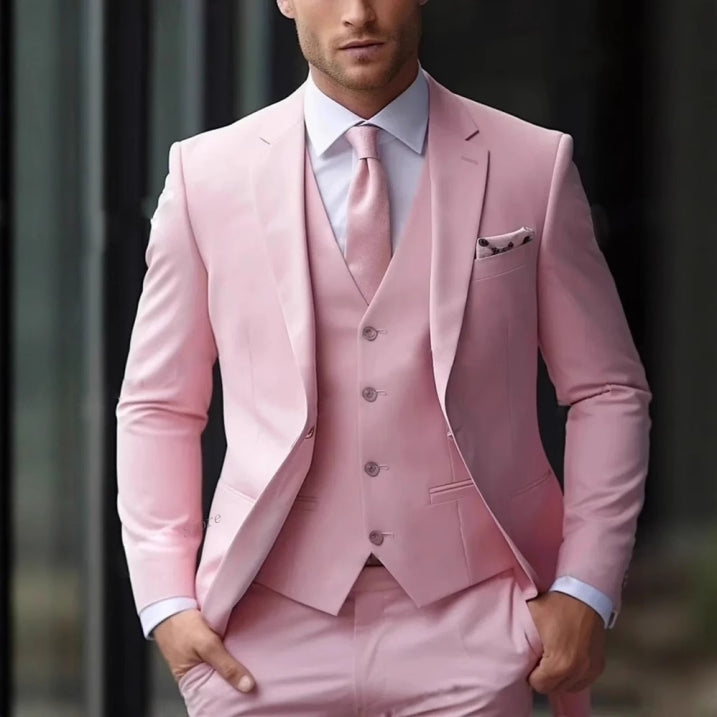 Milo Men's Wedding Suit | Classic 3-Piece Ensemble, Tailored Fit 2