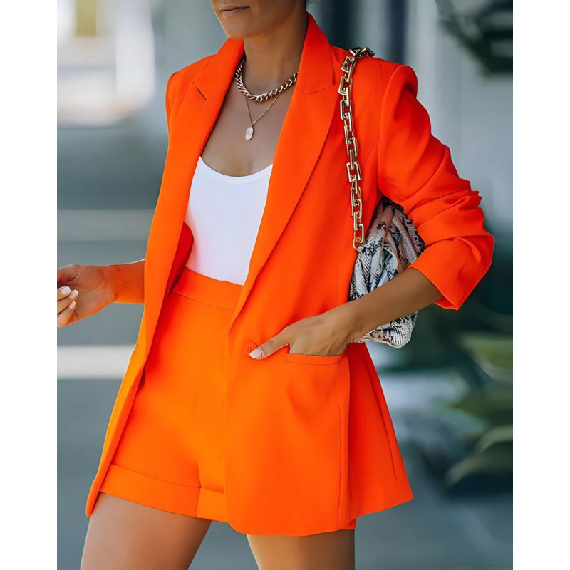 Mira Women's Blazer Set | Slim Fit, Casual Chic 0