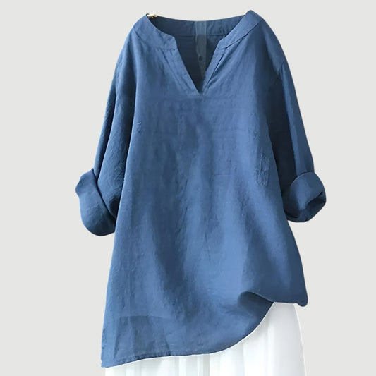 Mira Women's Blouse | Airy Lightweight White Design, Casual Style 0
