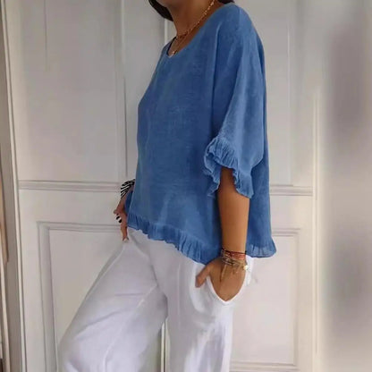 Mira Women's Blouse | Relaxed Fit, Versatile Summer Top 2