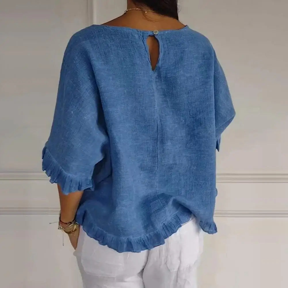 Mira Women's Blouse | Relaxed Fit, Versatile Summer Top 3