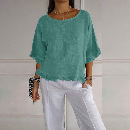 Mira Women's Blouse | Relaxed Fit, Versatile Summer Top 4