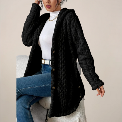 Mira Women's Hooded Cardigan | Textured Design for Spring 2