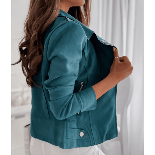 Mira Women's Jacket | Modern Long Sleeve with Zipper 1