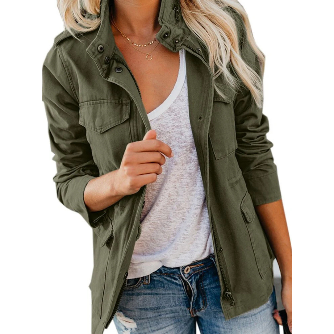 Mira Women's Jacket | Modern Zipper Design 0