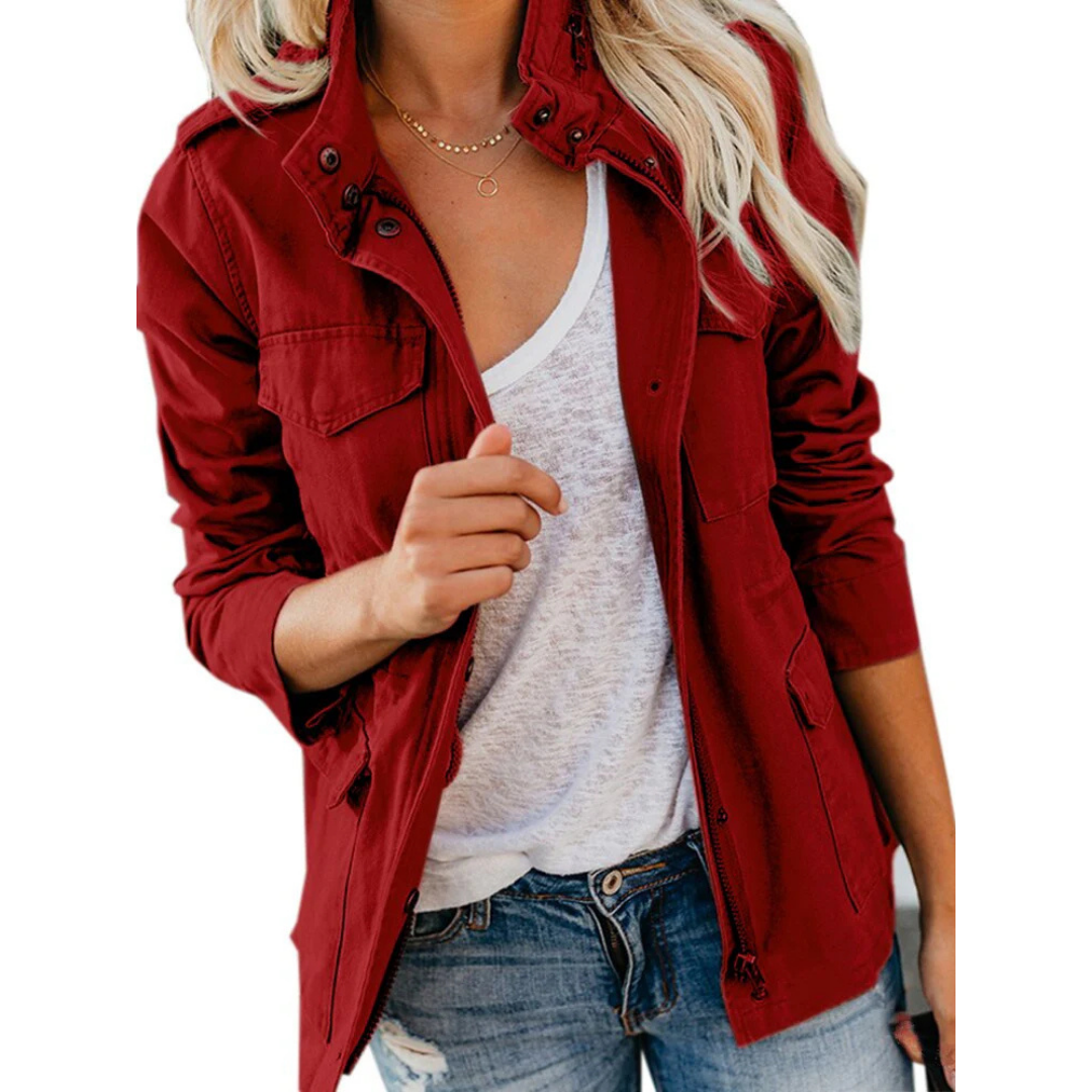 Mira Women's Jacket | Modern Zipper Design 4