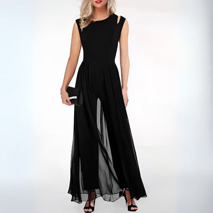 Mira Women's Jumpsuit | Sleeveless Wide Leg, Modern Casual Style 0
