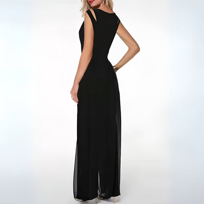 Mira Women's Jumpsuit | Sleeveless Wide Leg, Modern Casual Style 1